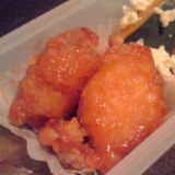 【お弁当】鶏唐揚げのケチャップ＆スイートチリソース